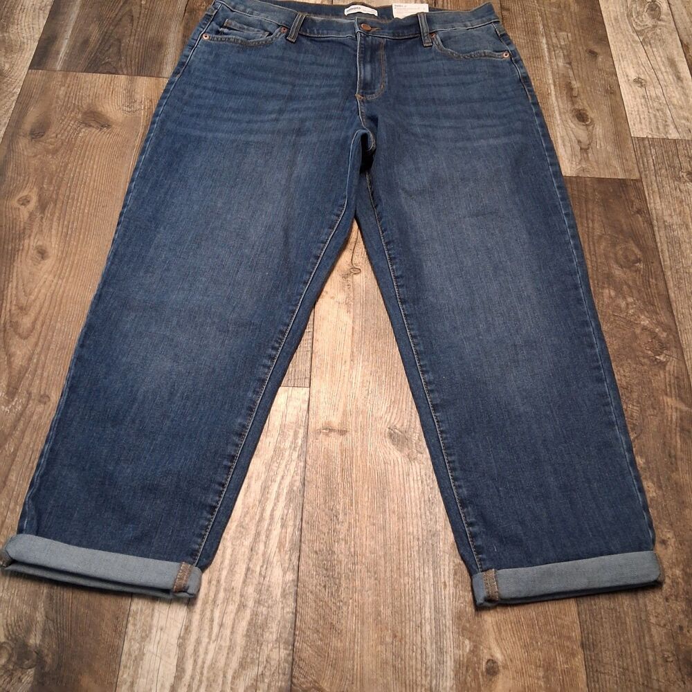 Sonoma Goods For Life Mid-Rise Relaxed Boyfriend Jean 12P Chic Casual Denim - Picture 4 of 10